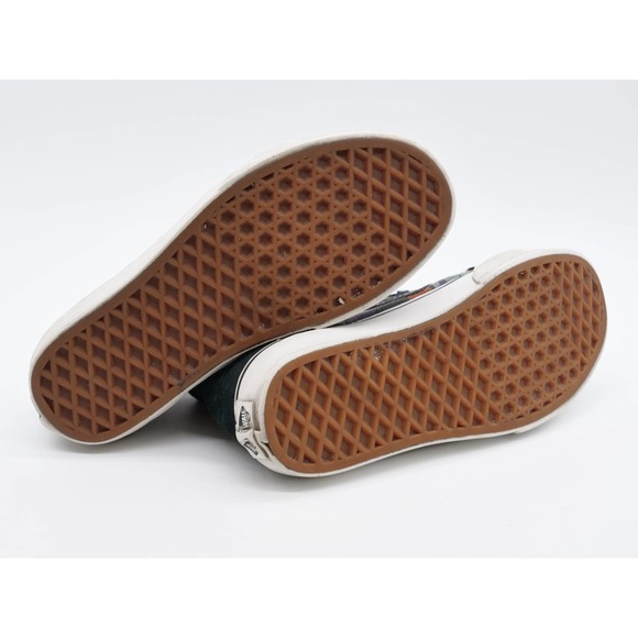 Vans Sk8 Hi Sneakers Womens 5.5 Black Suede Floral Print High Top Lace Up Shoes - Picture 11 of 11